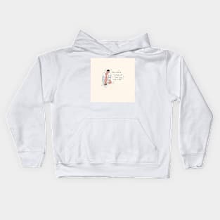 ANGEL FRIDA QUOTE Kids Hoodie